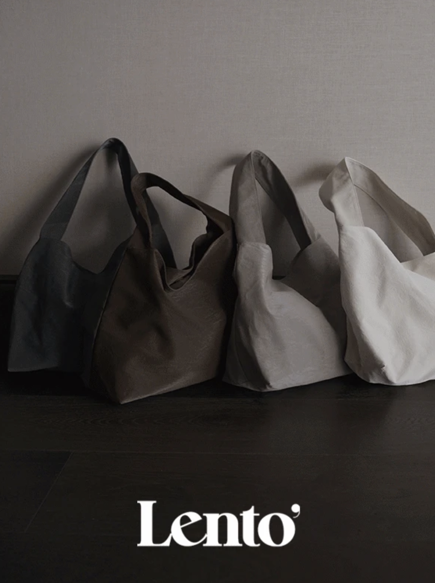 預訂｜SLOWAND #LENTO. Cracker Leather Sholder Bag (4 Color)