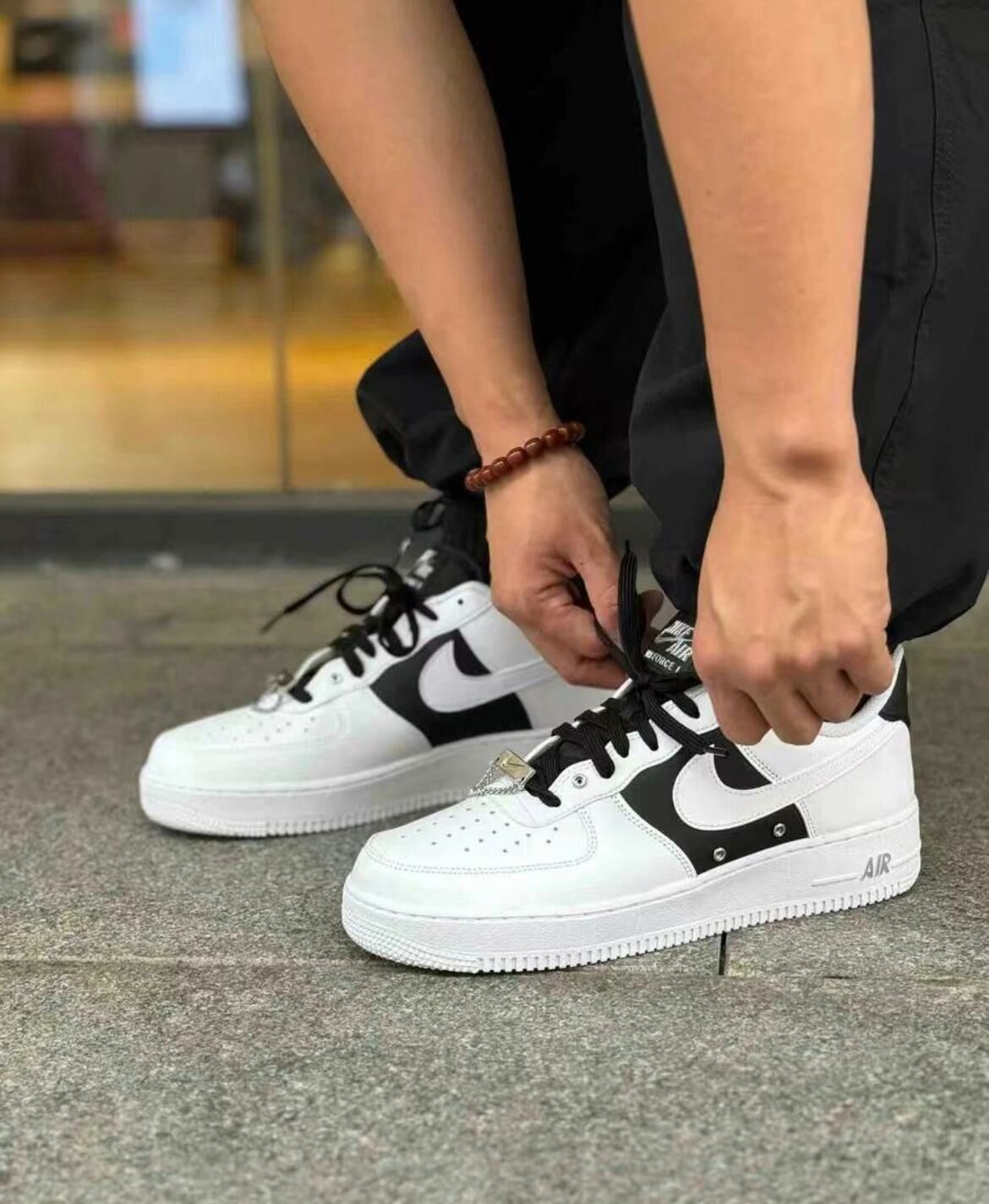 air force 1 silver chain