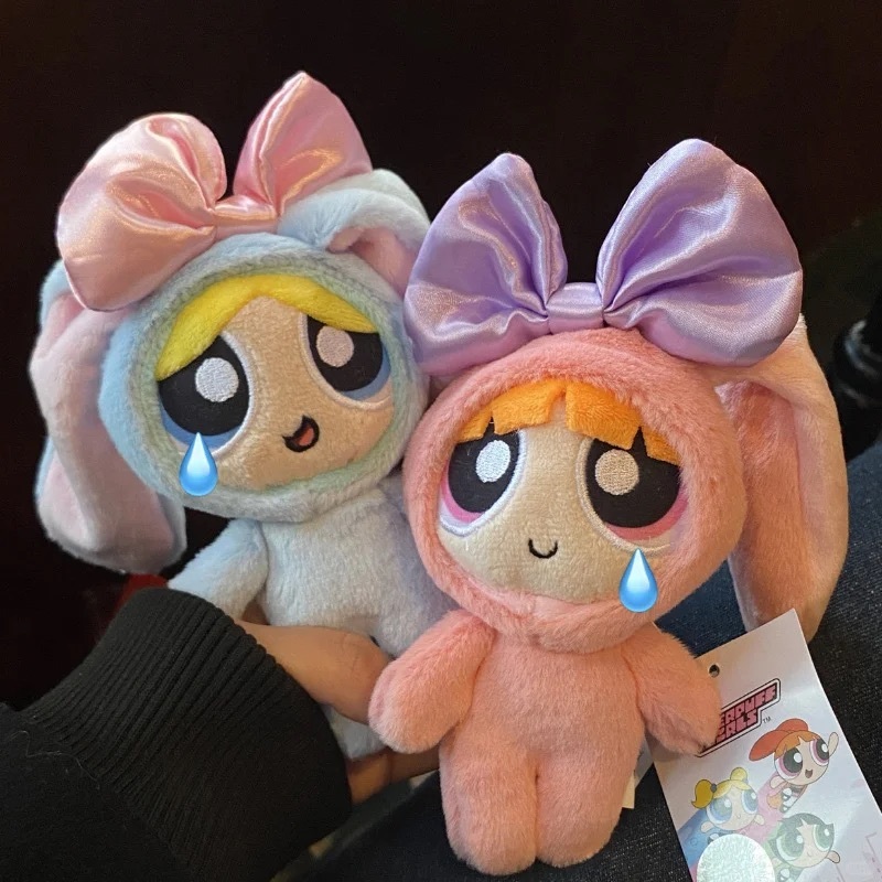 THE POWERPUFF GIRLS 飛天小女警 兔子裝 吊飾 鑰匙圈 泡泡 花花 毛毛 官方正版授權 / 預購