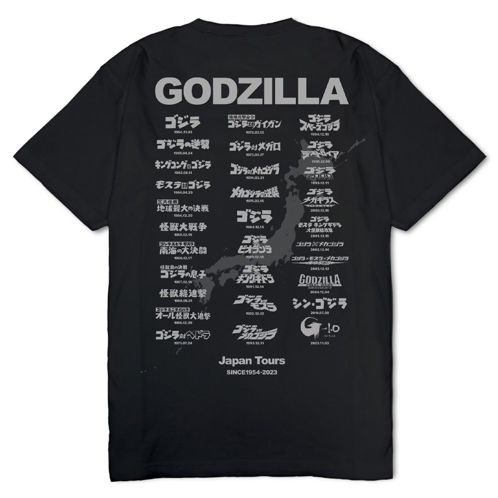 Cospa 0922 ゴジラツアー ヘビーウェイトTシャツ Ver.2.0 [ゴジラ] BLACK