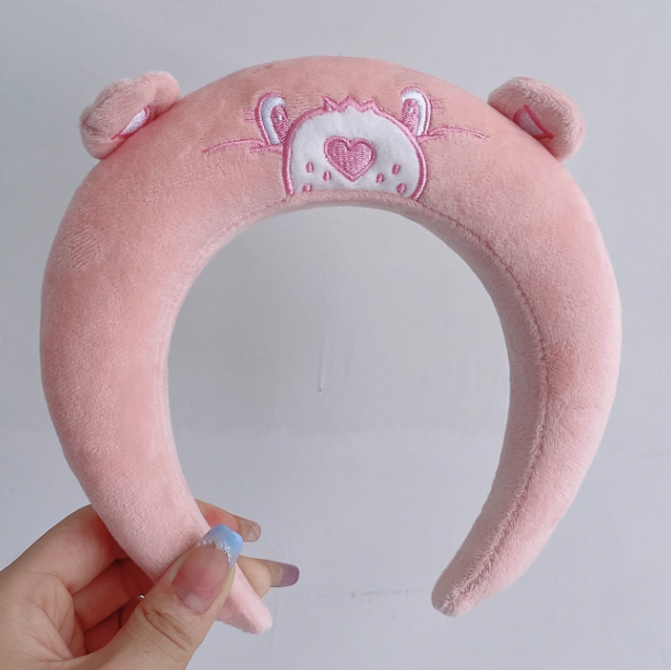 Cute Pink Teddy Bear Ears Headband
