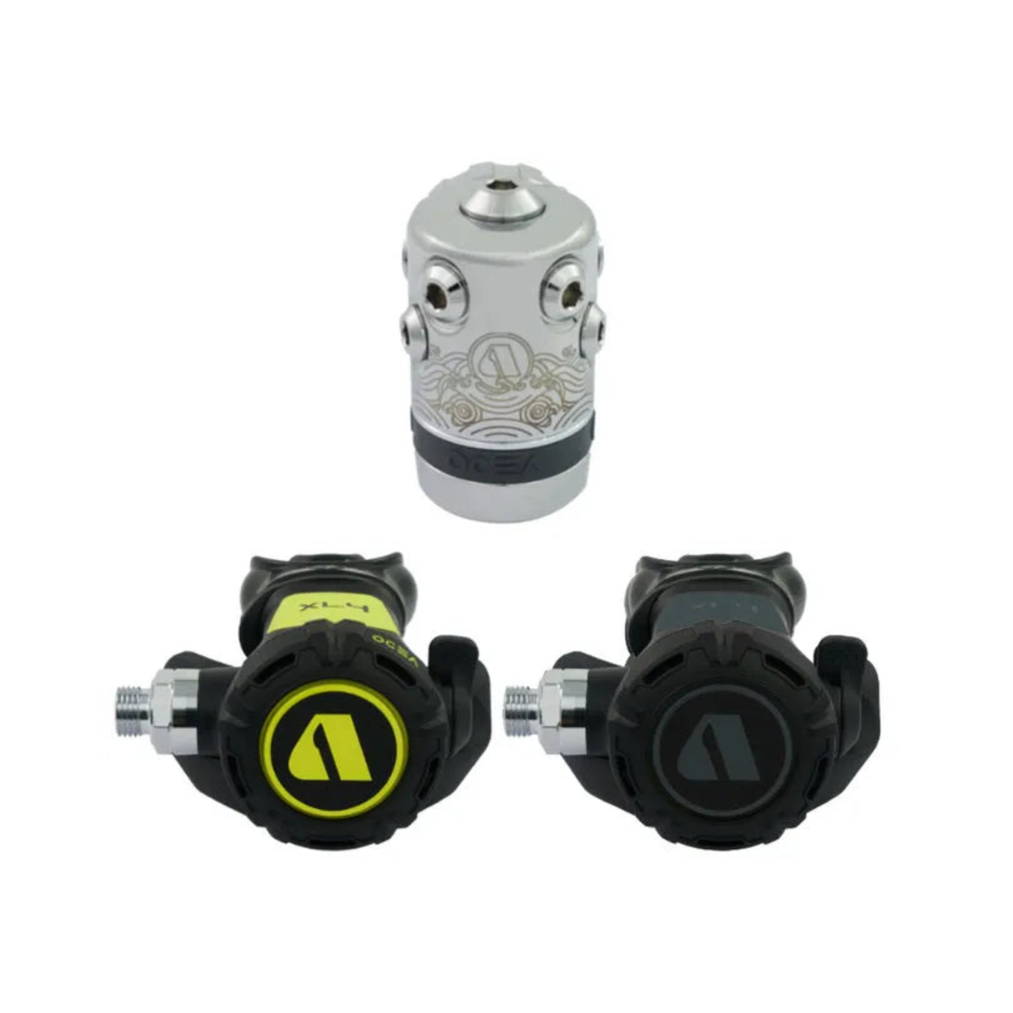 ▲Apeks XL4 OCEA (YOKE) Grey 鐵灰套裝組 (含殘壓錶)❄️