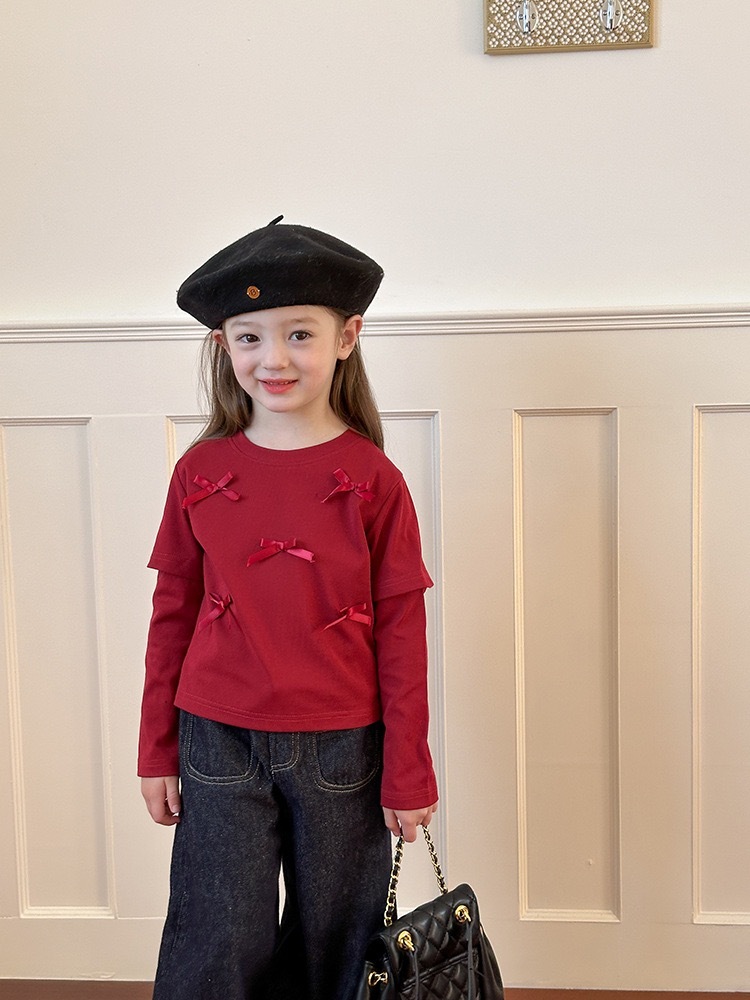 甜辣感立體蝴蝶結上衣