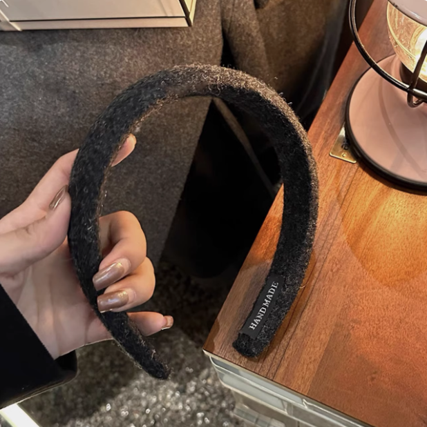 Autumn Solid Color Wool Headband