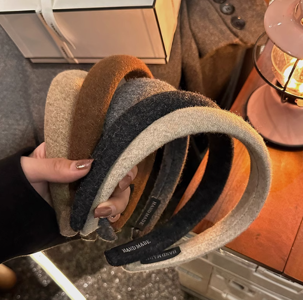 Autumn Solid Color Wool Headband