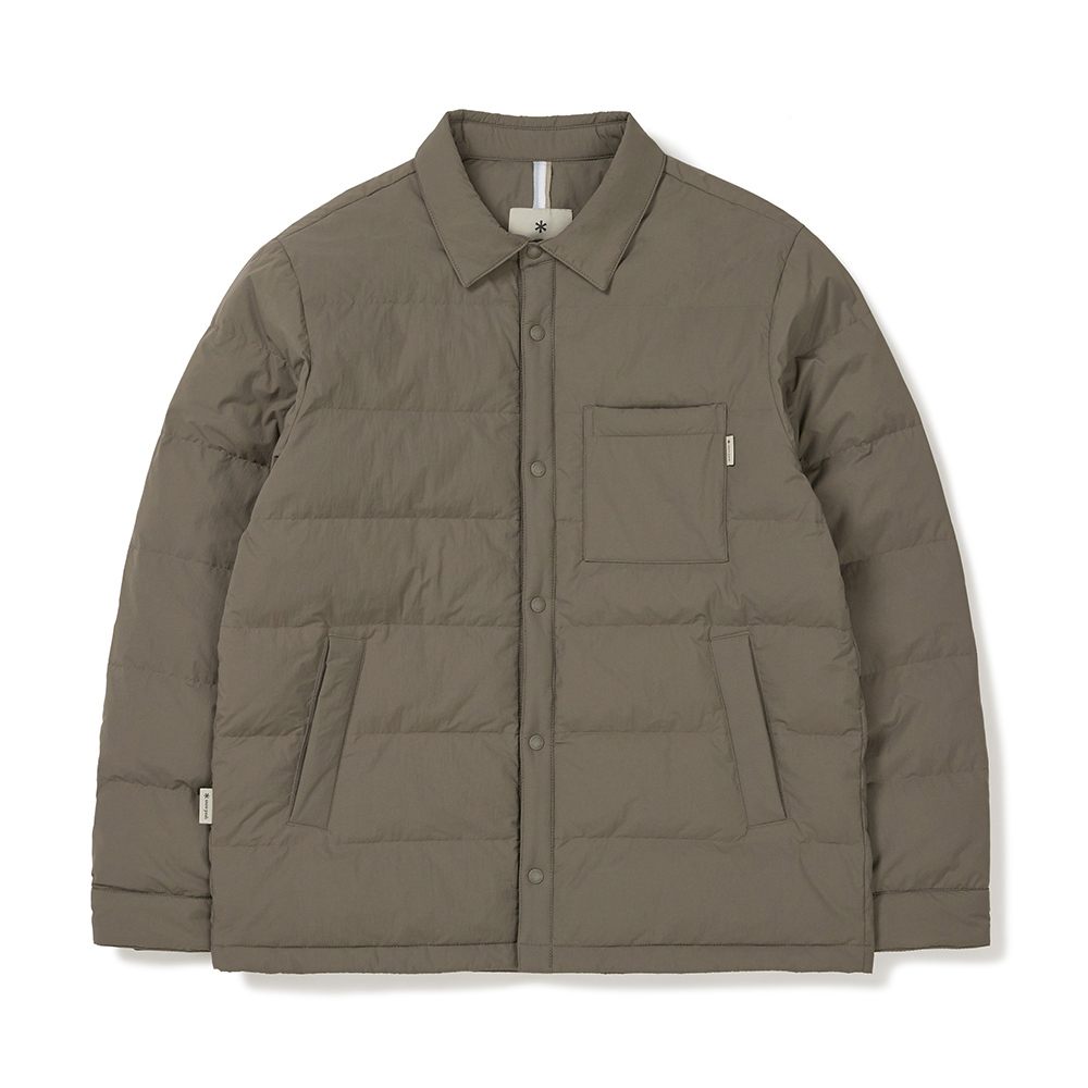 【現貨零碼折扣】snow peak Land Air Shirts Light Down Jacket 胸前口袋 扣式 羽絨夾克 S24WMLDJ52