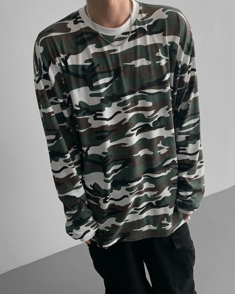 迷彩長袖上衣