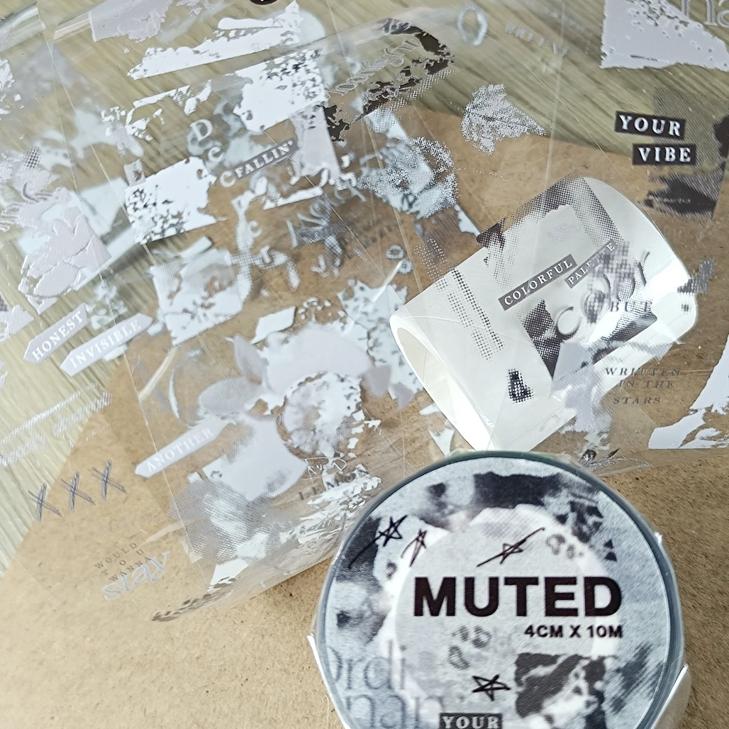 安安．Muted 4cm亮面PET膠帶  <整捲/分裝>