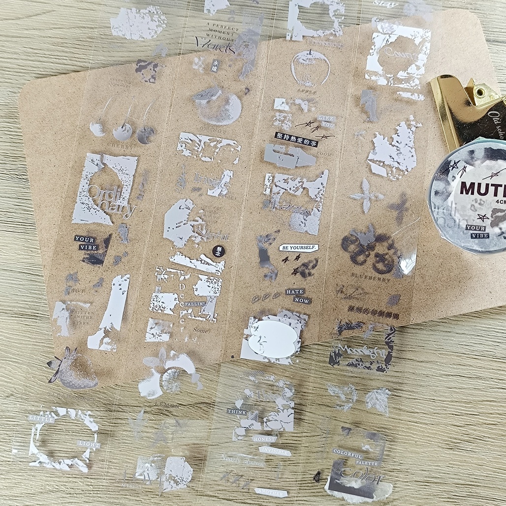 安安．Muted 4cm亮面PET膠帶  <整捲/分裝>