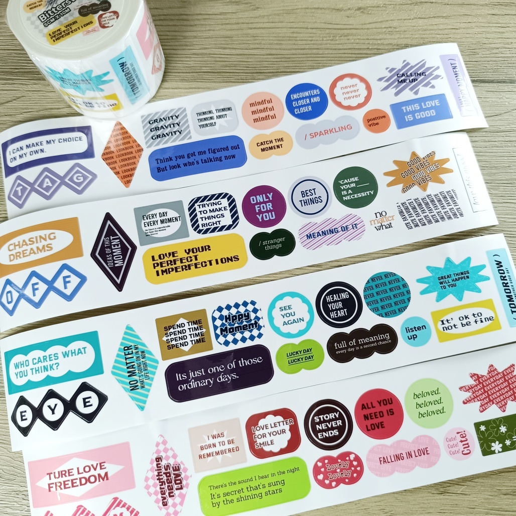 安安．Bittersweet 5cm珠光亮面割型PET膠帶  <整捲/分裝>