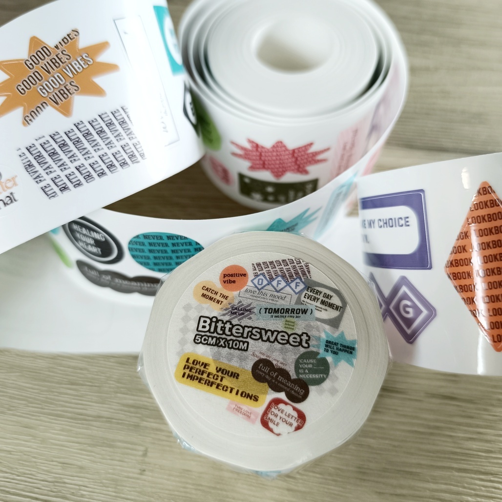 安安．Bittersweet 5cm珠光亮面割型PET膠帶  <整捲/分裝>