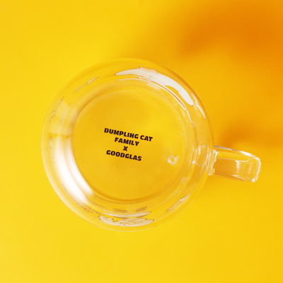 好玻餃貓聯名雙層玻璃杯