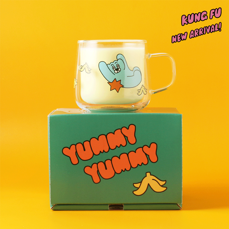 好玻餃貓聯名雙層玻璃杯