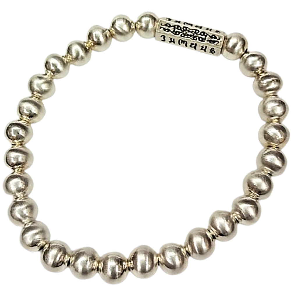 轉經輪925純銀+925銀手珠6mm【十方】146109