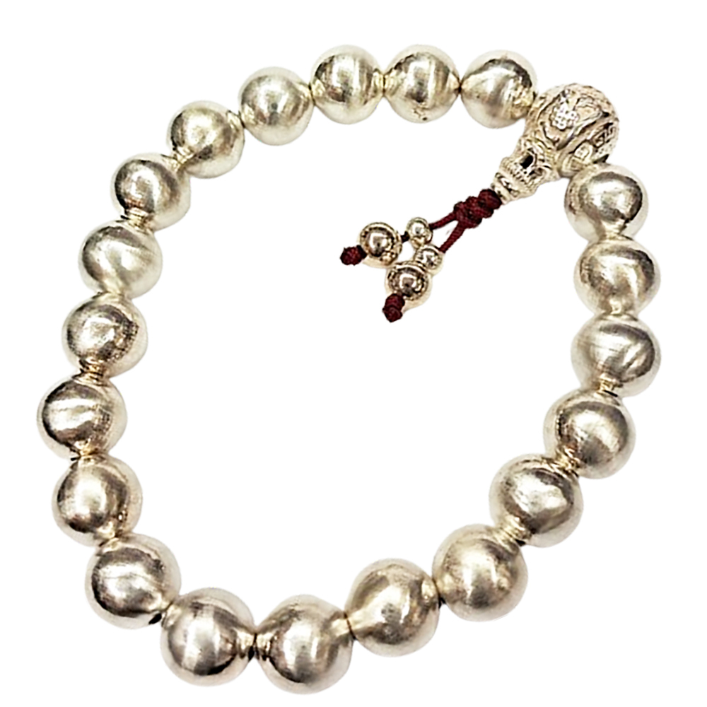 六字真言925純銀手珠10mm【十方】147642