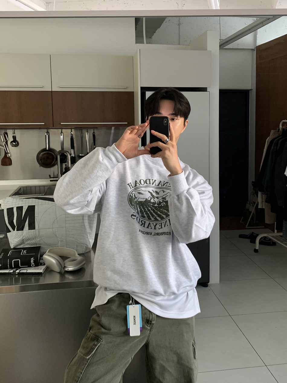 SHENANDOAH印花寬鬆運動衫大學T