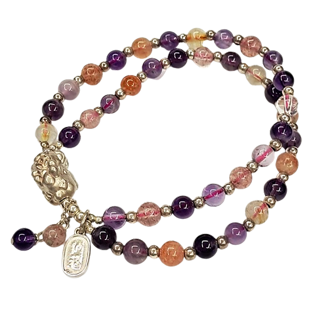 貔貅寶寶+925純銀招財&超七手珠5mm【十方】148888