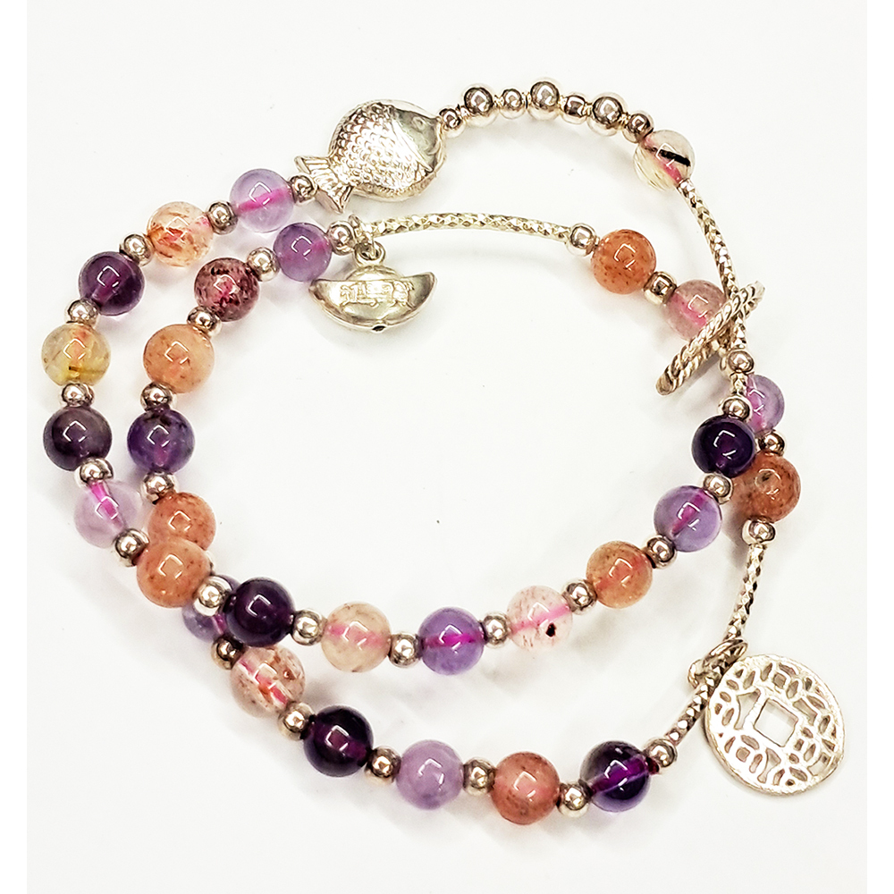 有餘+925純銀元寶&超七手珠5mm【十方】148887