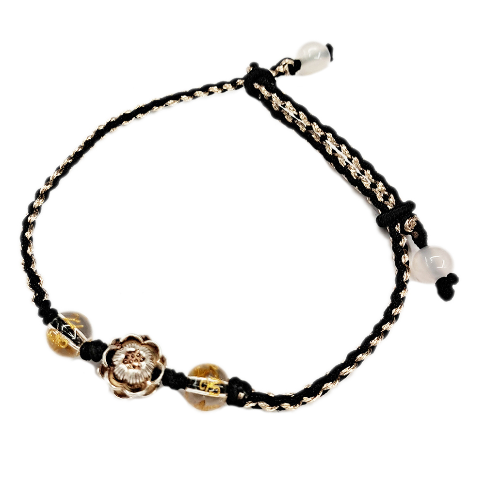 蓮花{純銀}中國結手鍊【十方】151565