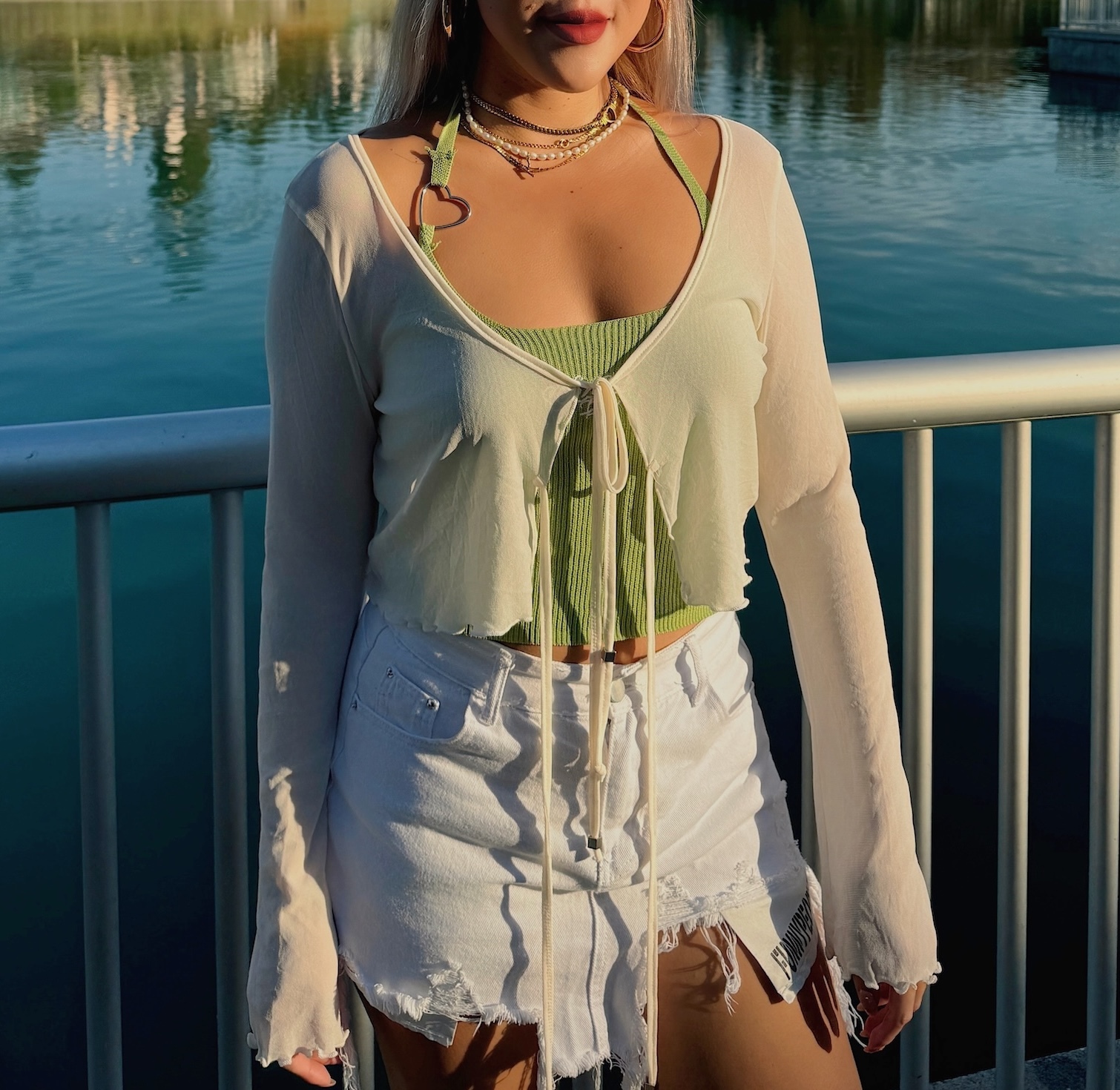 雲霧冰絲薄款罩衫