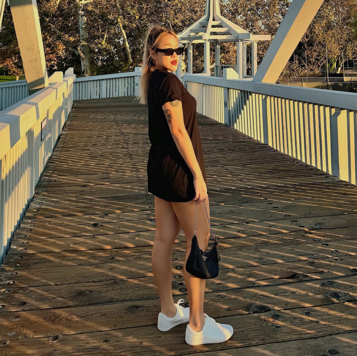 純棉黑色簡約洋裝