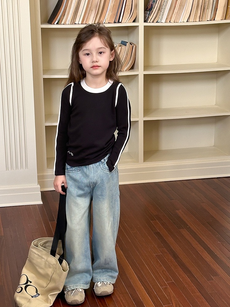 小眾設計感拼接上衣