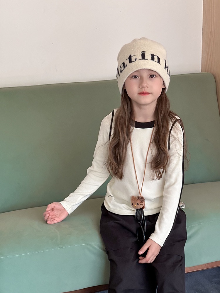 小眾設計感拼接上衣