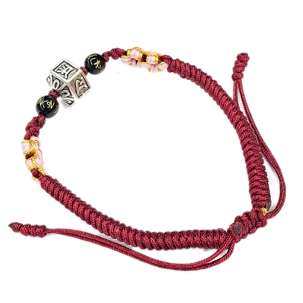 六字真言{純銀} 中國結手鍊【十方】151648