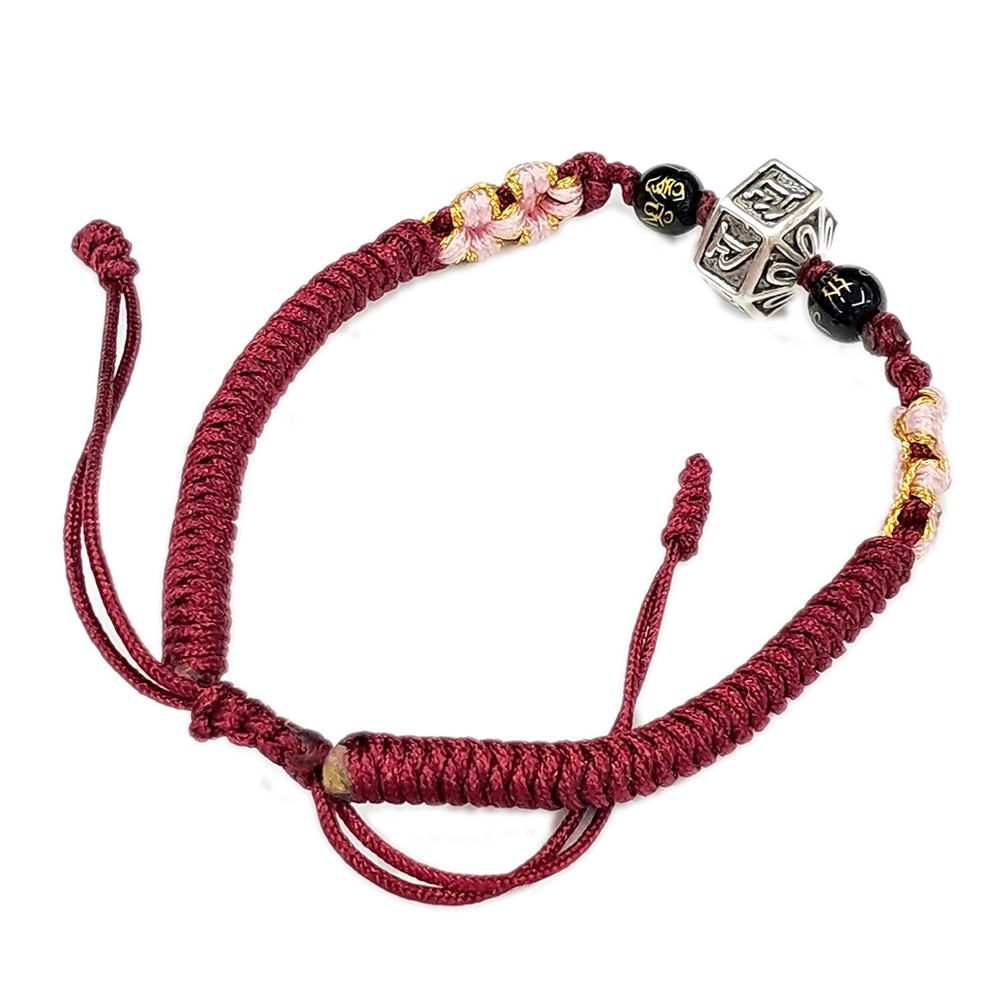 六字真言{純銀} 中國結手鍊【十方】151648