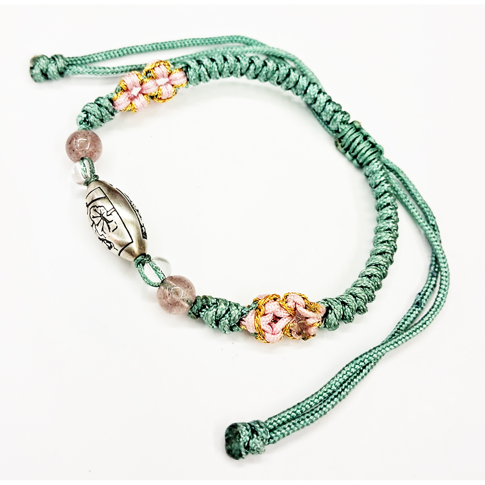 六字真言{純銀}中國結手鍊【十方】151560