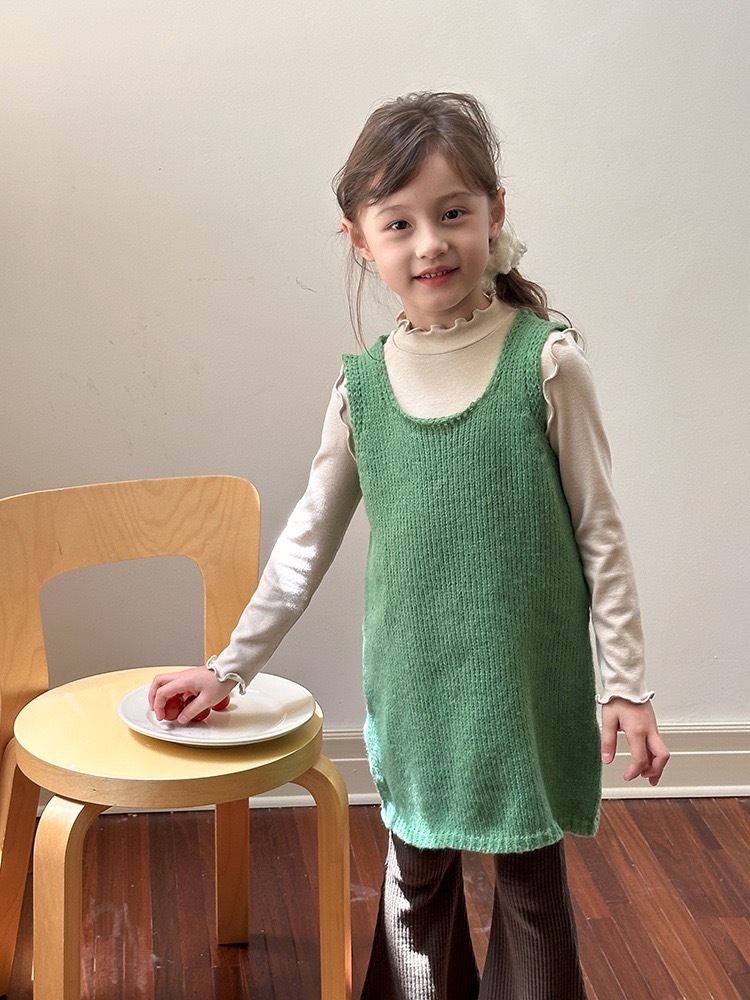 多巴胺疊穿針織背心裙