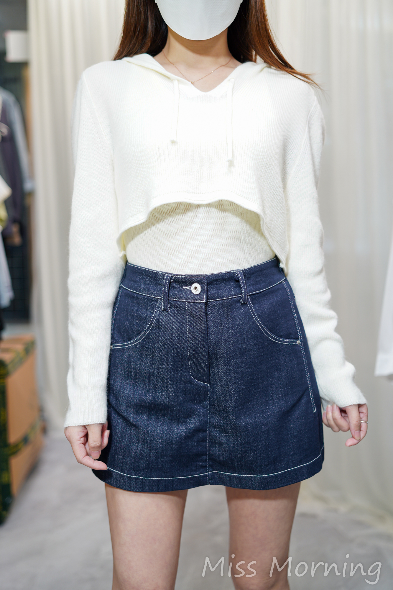 背心+短top一套兩件(14184)&顯瘦前裙後褲(33824)