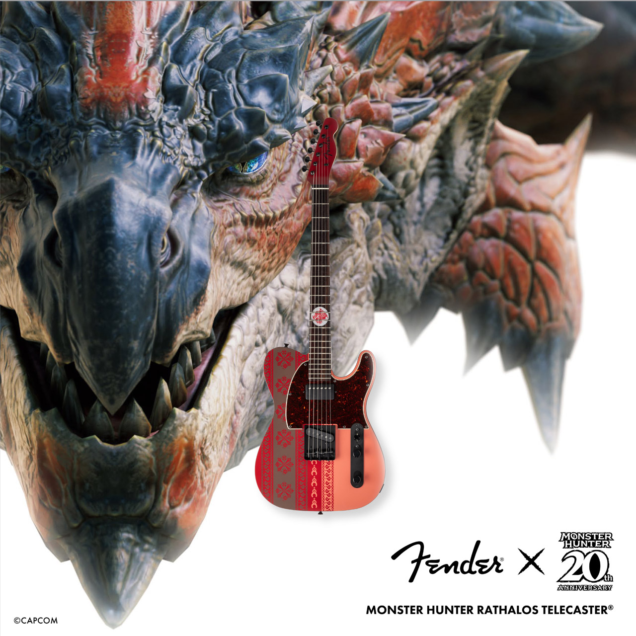 Fender Fender Monster Hunter Rathalos Telecaster 魔物獵人 雄火龍 聯名電吉他 限量 — 三峽吉他 / Bass｜YA! 玩音樂