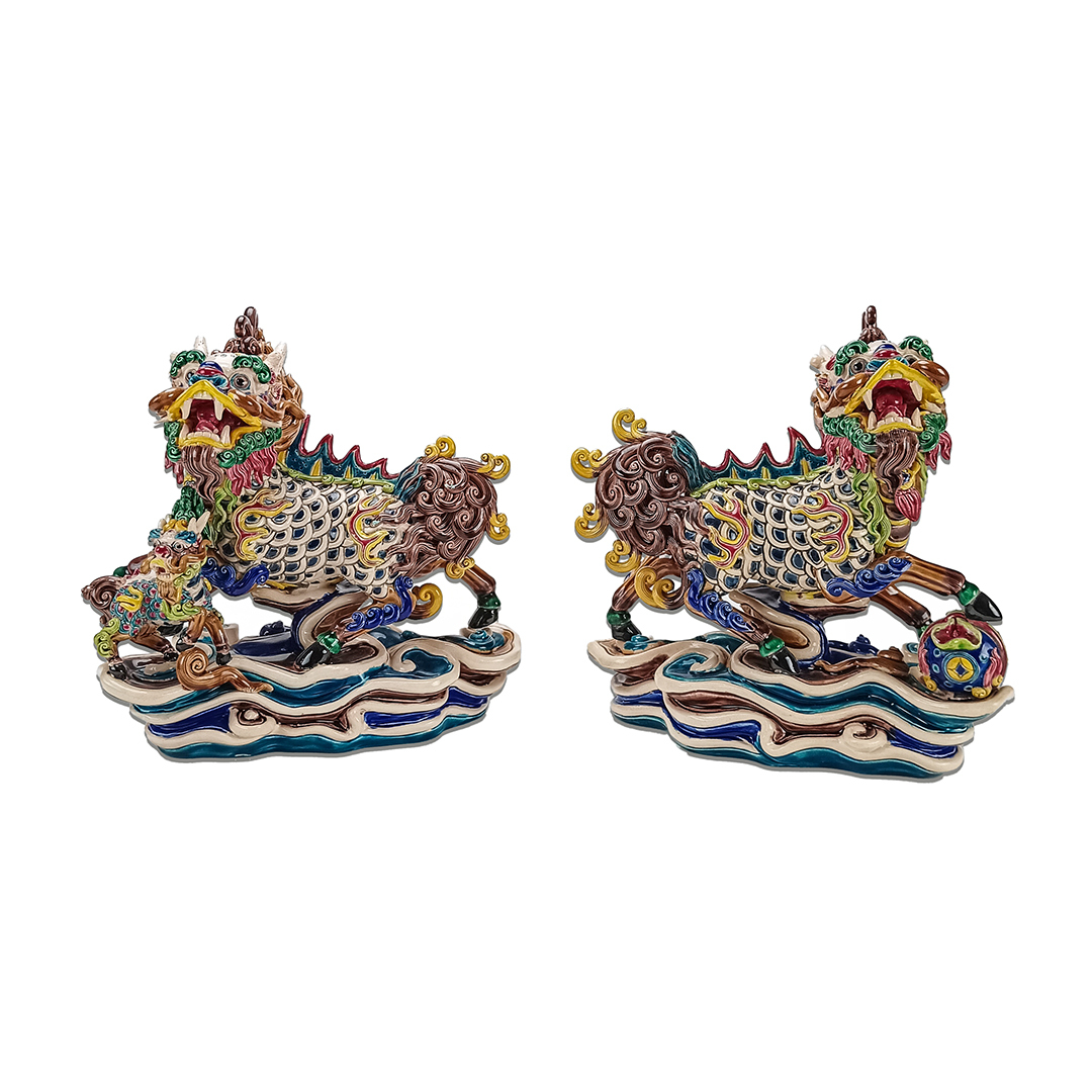 傳承與創新藝術交趾陶｜麒麟對