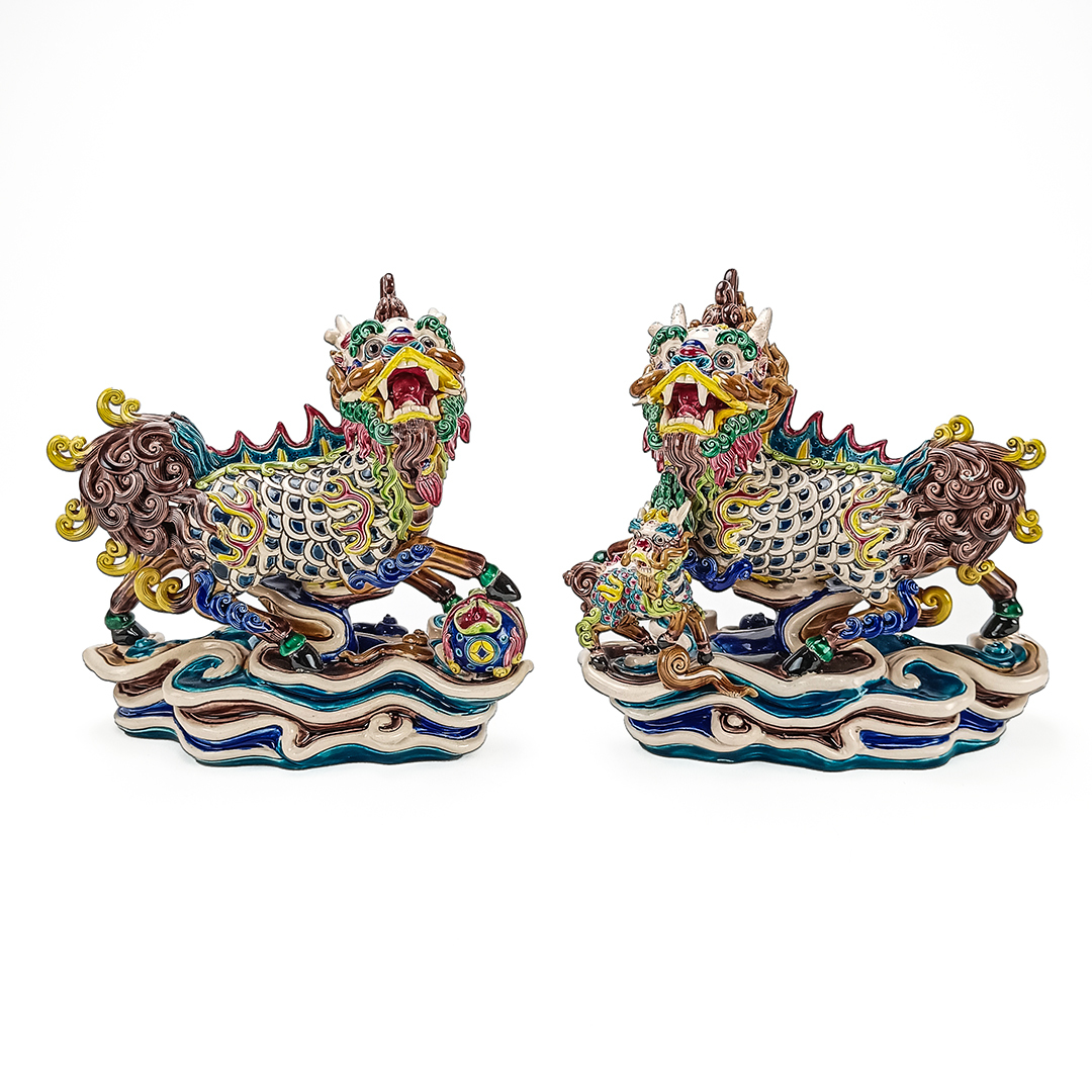 傳承與創新藝術交趾陶｜麒麟對