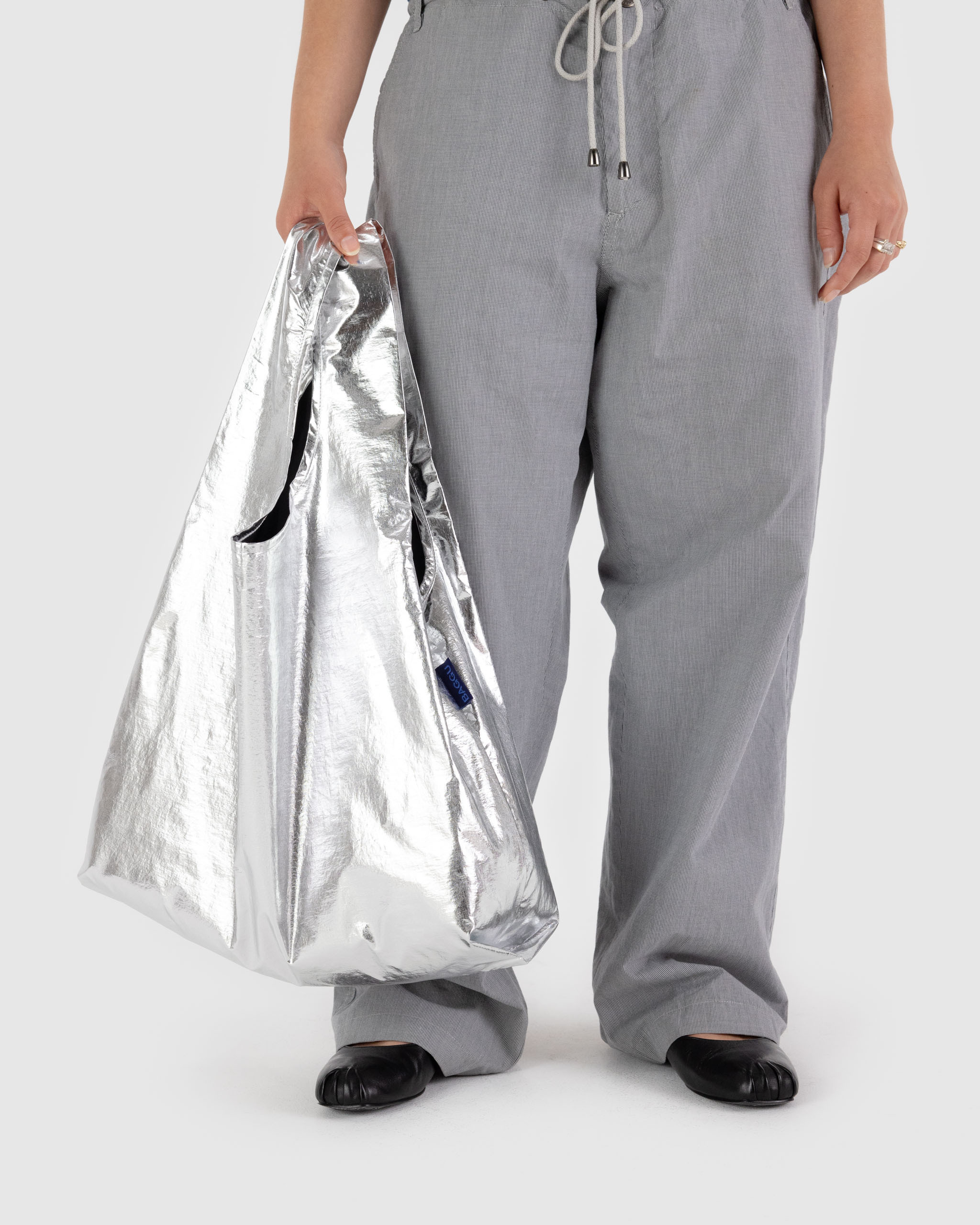 Standard Baggu - Silver Metallic｜BAGGU