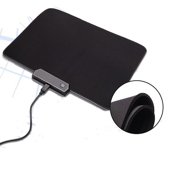 B&C Korea Symphony LED Large Light-emitting Mouse Pad RGB Large Table Mat LOL E-sports Gaming Keyboard Mouse Pad (B0107)