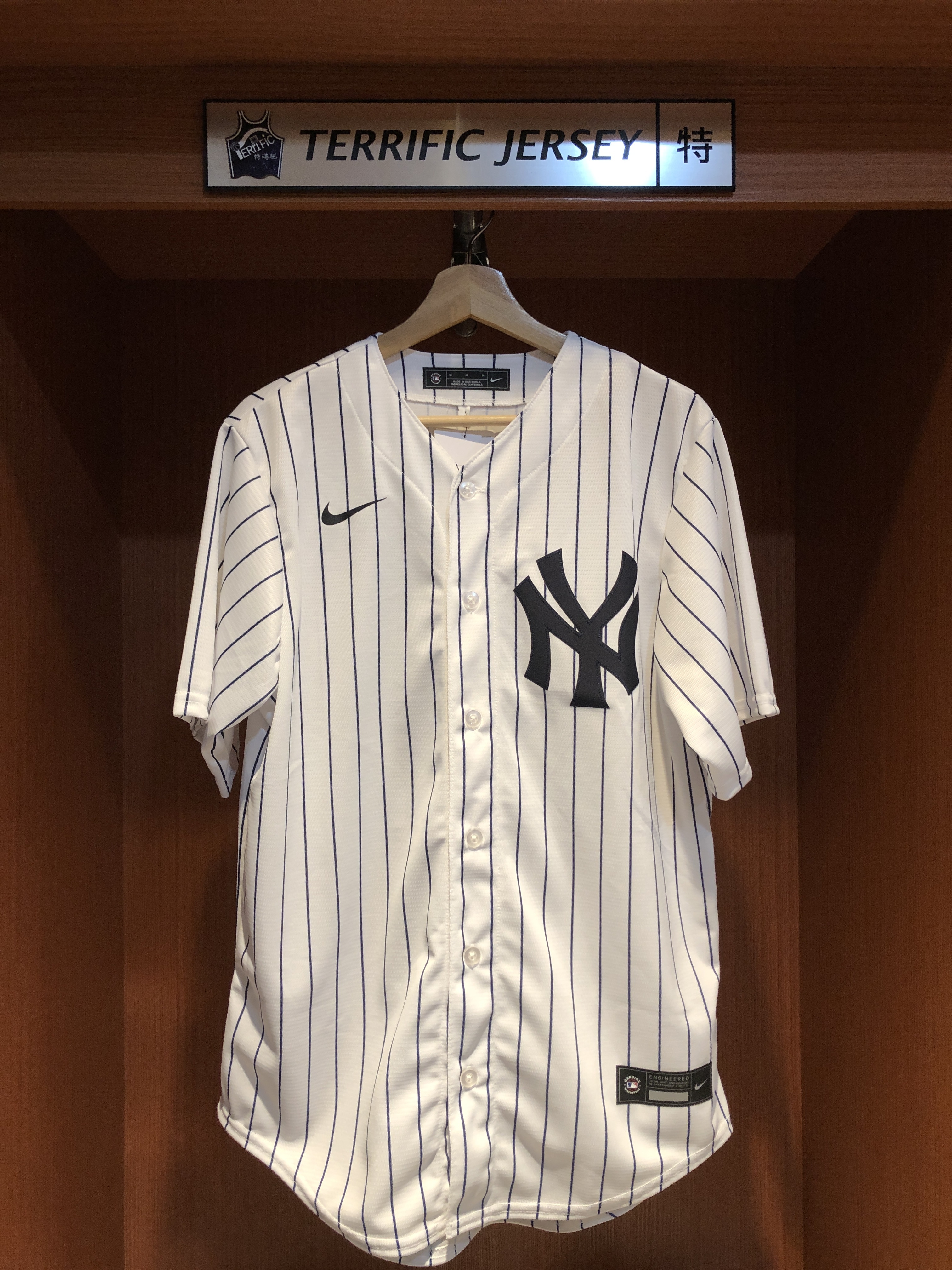 MLB球衣 Juan Soto 紐約洋基白條紋 Nike Replica Player Name Jersey 球迷版 熱轉印 全新