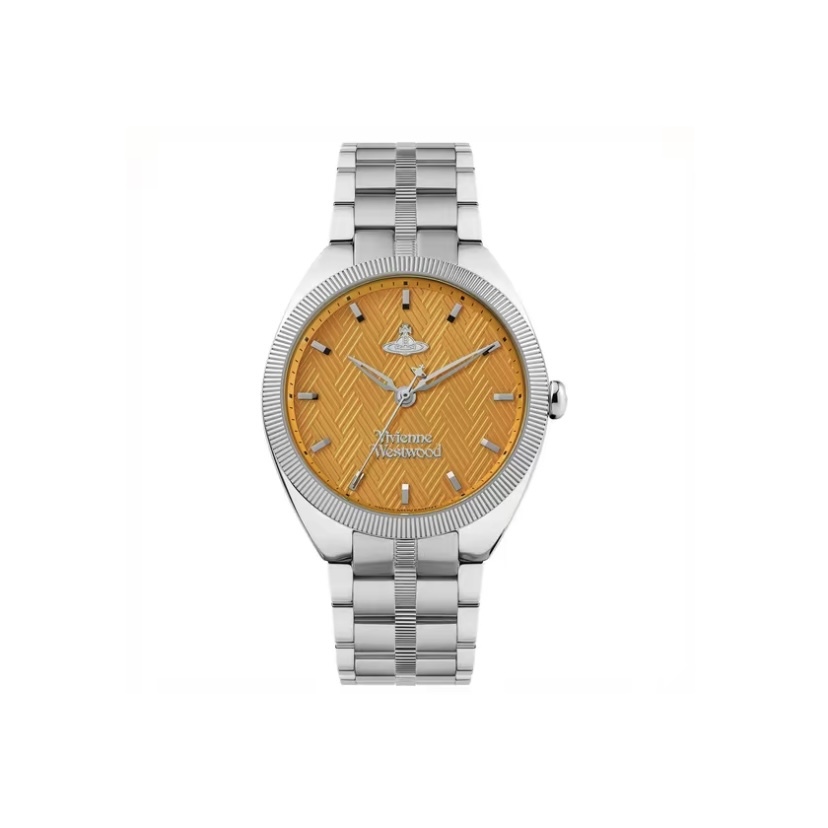 VIVIENNE WESTWOOD 手錶 37mm 腕錶 石英機芯 精鋼不鏽鋼錶帶 橙色 50米防水
