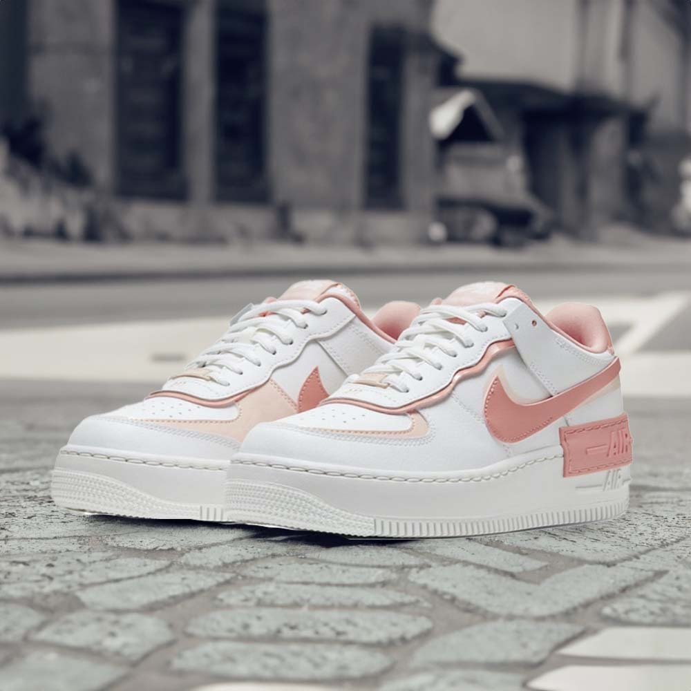 W Nike Air Force 1 Shadow 白蜜桃粉 CJ1641-101