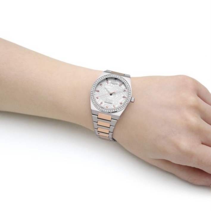 VIVIENNE WESTWOOD 手錶 34mm 腕錶 石英機芯 不鏽鋼錶帶 銀色 50米防水