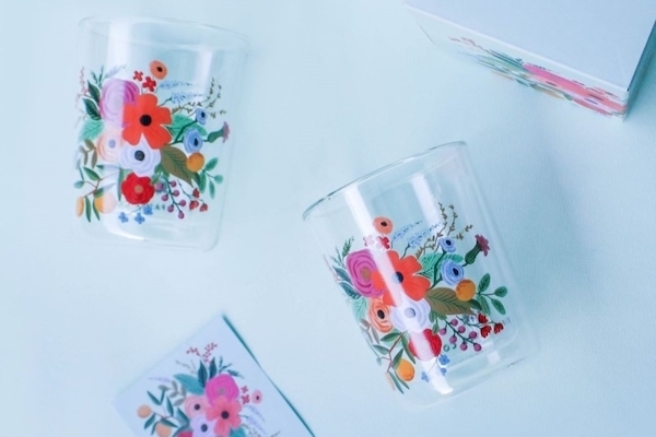 誠品獨家聯名：好玻 x Rifle Paper Co. 聯名玻璃杯客製
