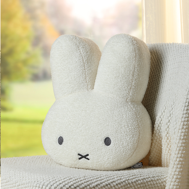 VIPO Miffy 米菲大头抱枕 (40cm)-白 -MIF37316