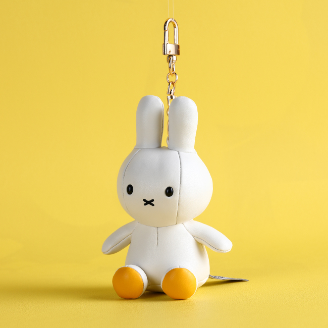 VIPO Miffy 米菲PU皮革公仔掛飾-白色 -MIF37101