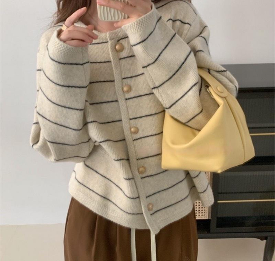 ᴷᴼᴿᴱᴬ 正韓🇰🇷法式鄉村簡樸小香風針織外套（三色）