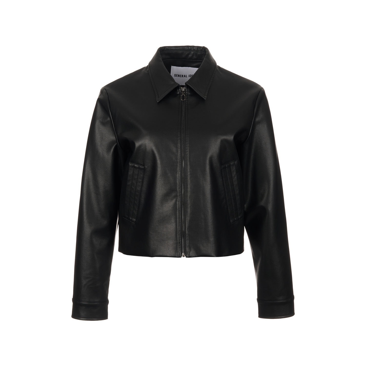 [GENERAL IDEA] NEW CLASSIC ZIP-UP LEATHER JACKET