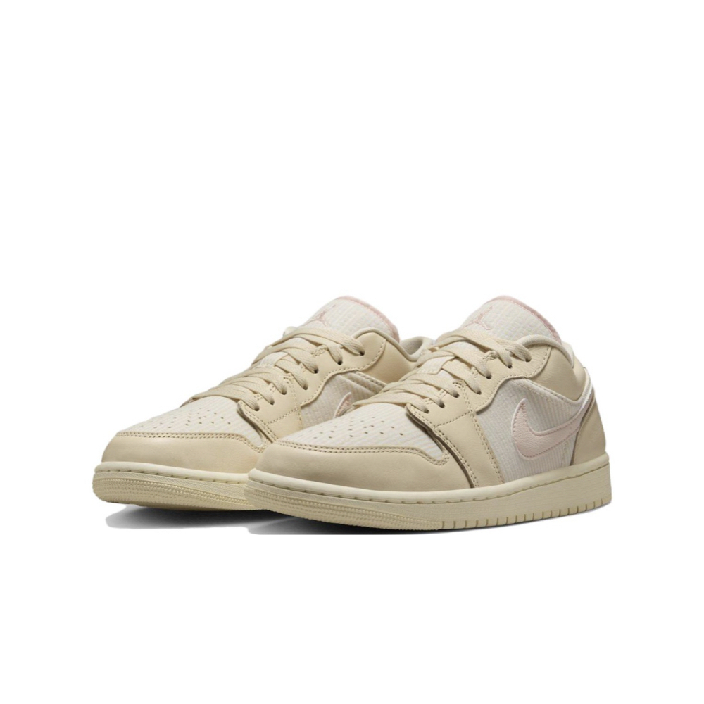 W Air Jordan 1 Low SE Seersucker 米白粉 FQ1925-100