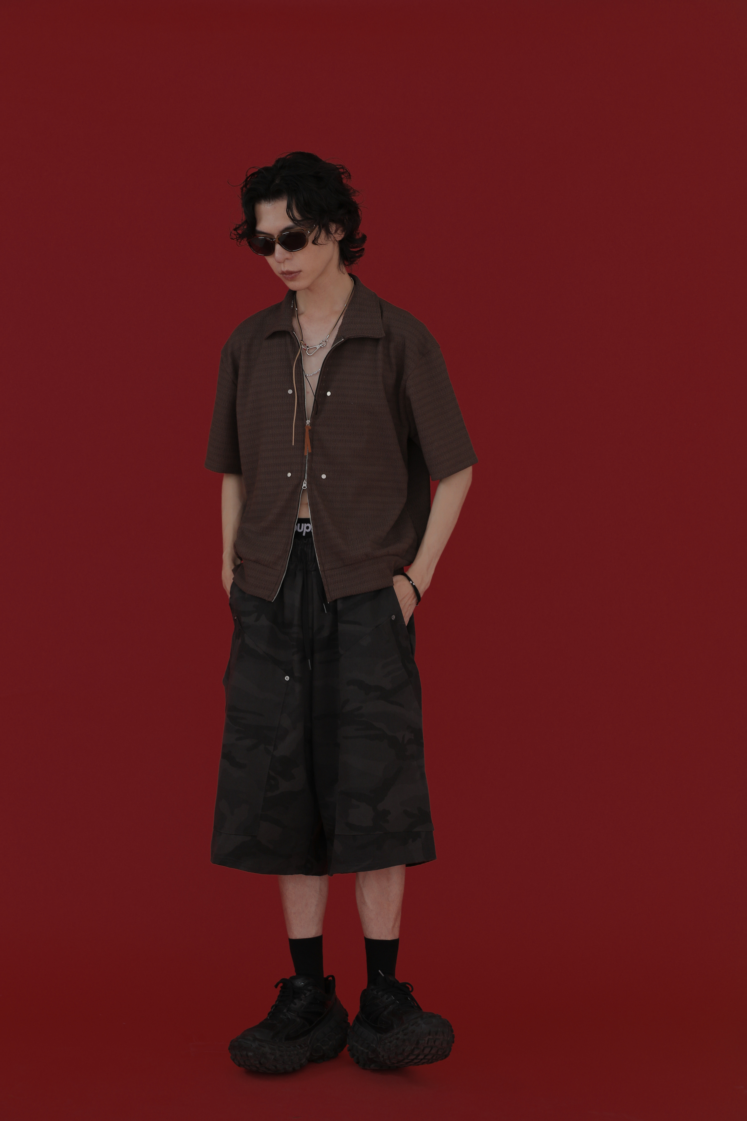 Botte Zip Up Short Sleeves Cardigan #罩衫