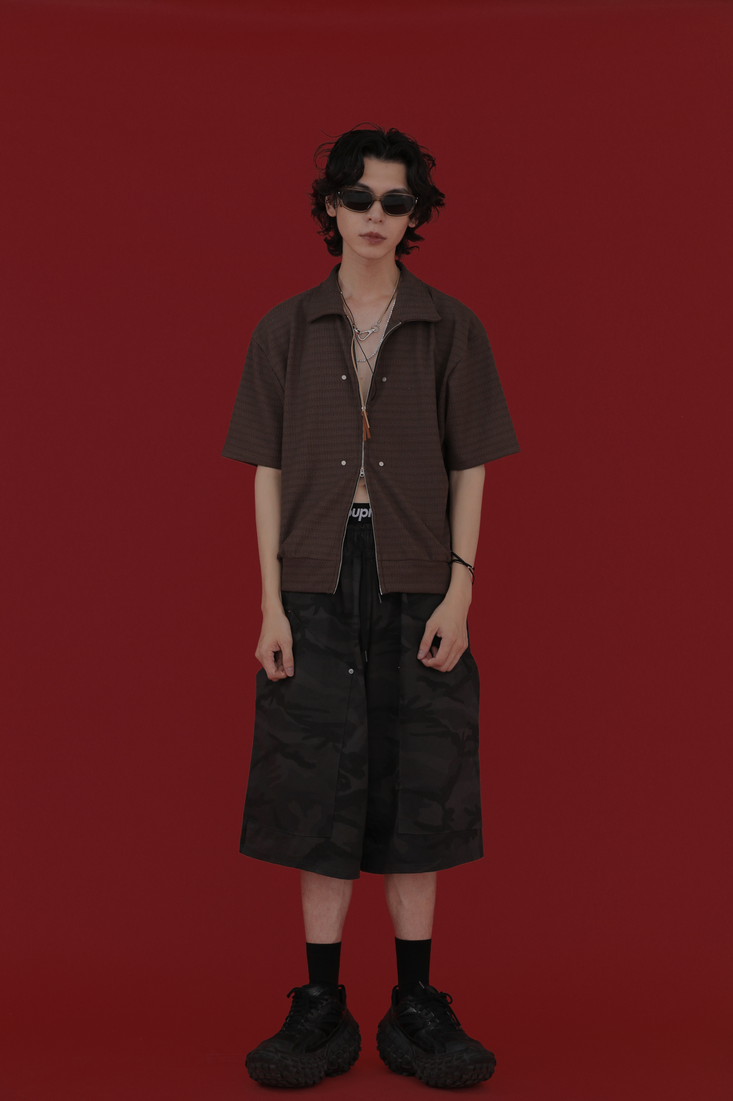 Botte Zip Up Short Sleeves Cardigan #罩衫