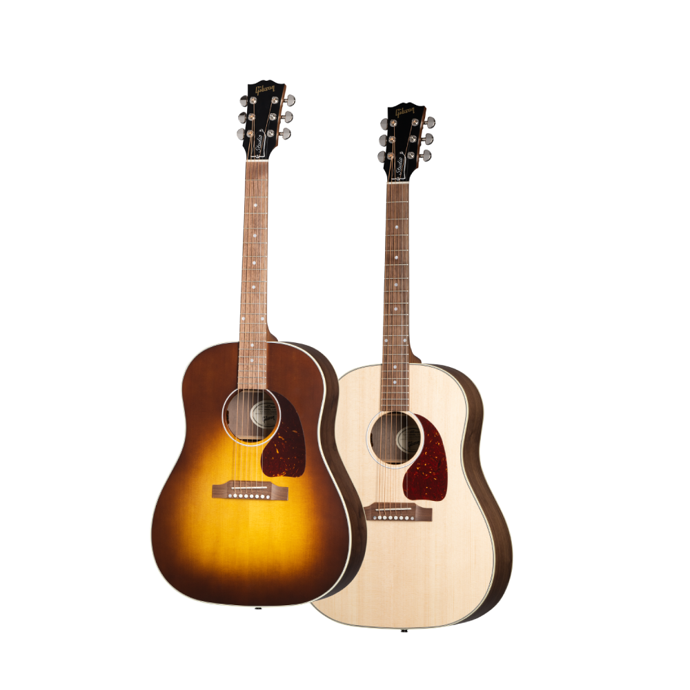 Gibson Gibson / J-45 Studio Walnut 全單 胡桃木原聲民謠電木吉他 (Satin Natural Burst, Satin Natural) — 三峽吉他 / Bass